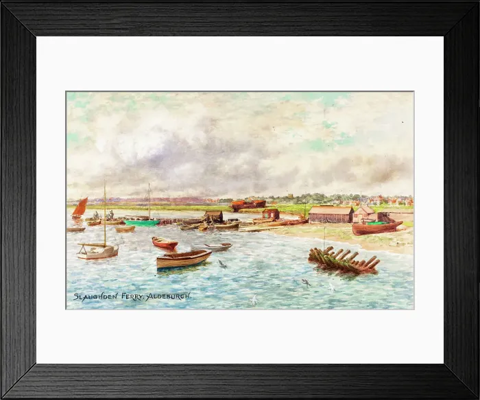 Framed Print : Slaughden Ferry, Aldeburgh, Suffolk Framed Print : Slaughden Ferry, Aldeburgh, Suffolk