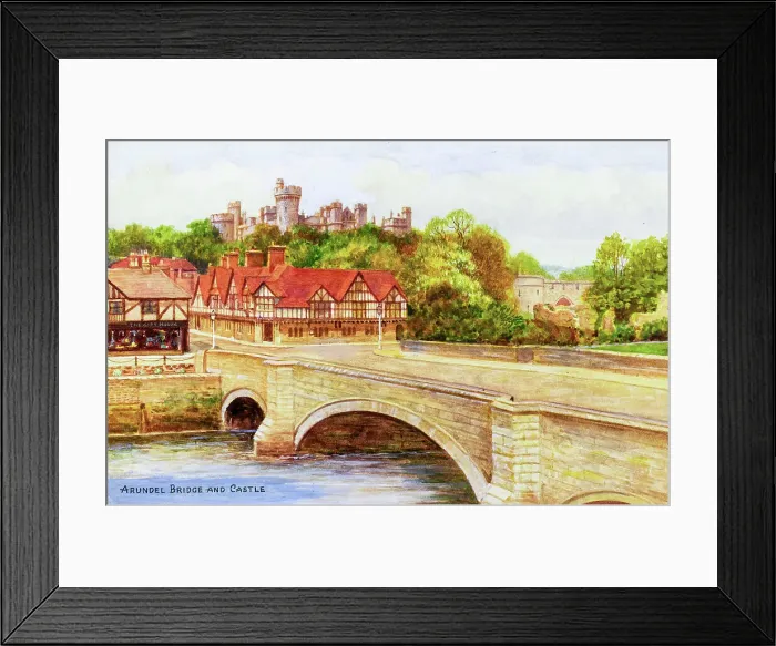 Framed Print : Bridge and Castle, Arundel, West Sussex Framed Print : Bridge and Castle, Arundel, West Sussex