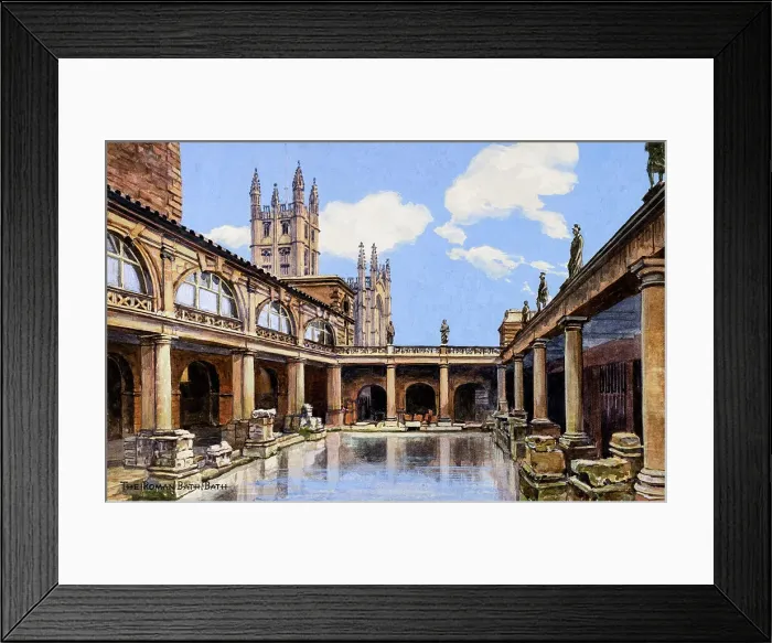 Framed Print : The Roman Bath, Bath, Somerset Framed Print : The Roman Bath, Bath, Somerset