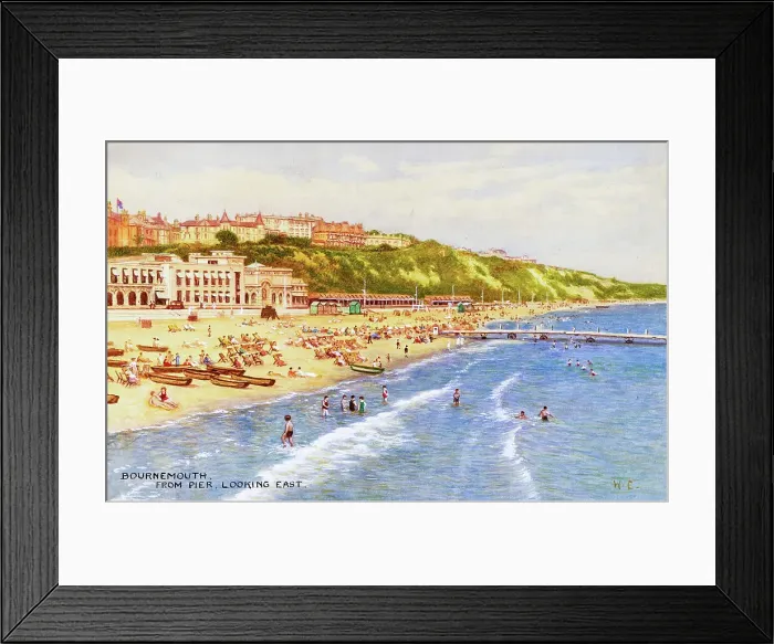 Framed Print : Bournemouth, Dorset, from the Pier, looking east Framed Print : Bournemouth, Dorset, from the Pier, looking east