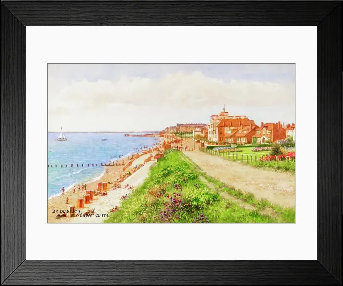 Framed Print : Bridlington, North Yorkshire, viewed from Sewerby Cliffs Framed Print : Bridlington, North Yorkshire, viewed from Sewerby Cliffs