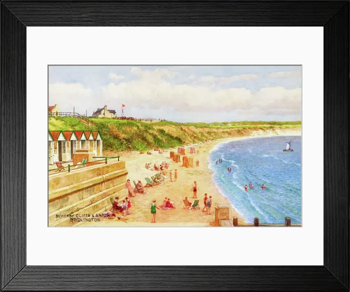 Framed Print : Sewerby Cliffs and Sands, Bridlington, North Yorkshire Framed Print : Sewerby Cliffs and Sands, Bridlington, North Yorkshire