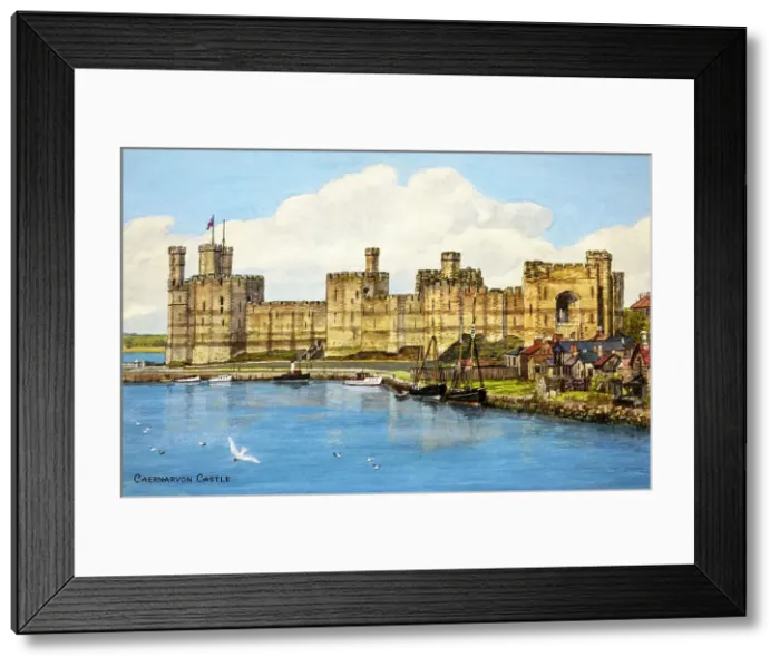 Framed Print : Caernarfon Castle, Gwynedd, Wales Framed Print : Caernarfon Castle, Gwynedd, Wales