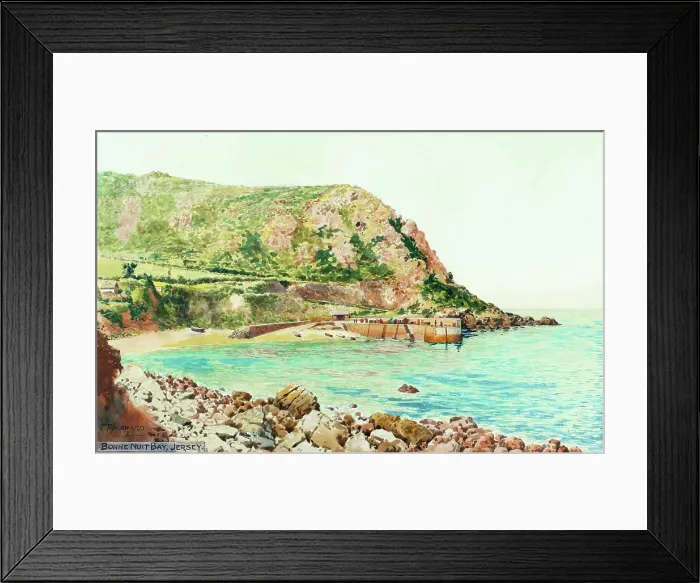 Framed Print : Bonne Nuit Bay, Jersey, Channel Islands Framed Print : Bonne Nuit Bay, Jersey, Channel Islands