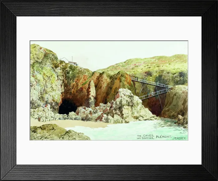 Framed Print : Caves at Plemont, Jersey, Channel Islands Framed Print : Caves at Plemont, Jersey, Channel Islands