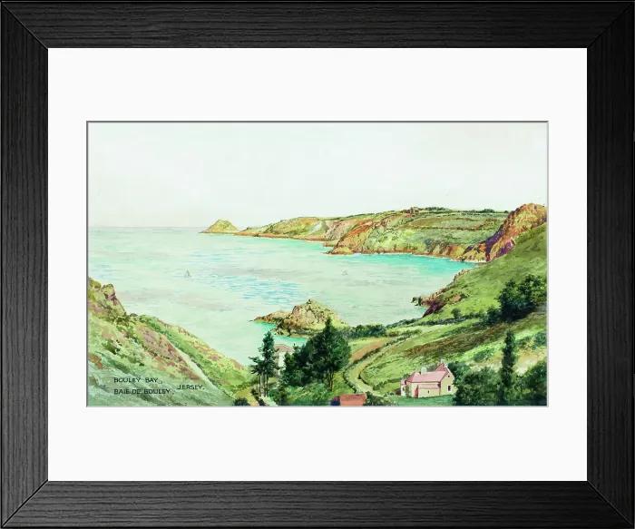 Framed Print : Bouley Bay, Jersey, Channel Islands Framed Print : Bouley Bay, Jersey, Channel Islands