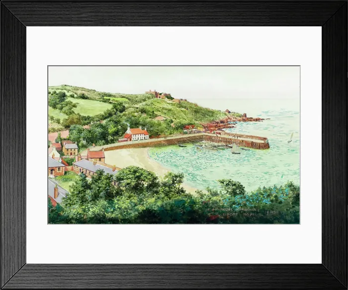 Framed Print : Rozel Harbour, Jersey, Channel Islands Framed Print : Rozel Harbour, Jersey, Channel Islands