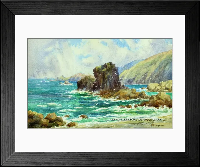 Framed Print : Les Autelets, Port du Moulin, Sark, Channel Islands Framed Print : Les Autelets, Port du Moulin, Sark, Channel Islands