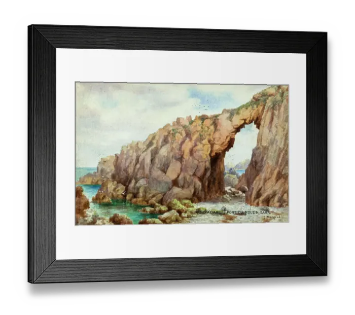 Framed Print : Natural Arch, Port du Moulin, Sark, Channel Islands Framed Print : Natural Arch, Port du Moulin, Sark, Channel Islands