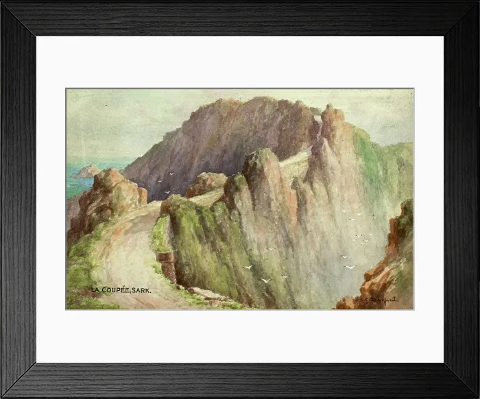 Framed Print : La Coupee, Sark, Channel Islands Framed Print : La Coupee, Sark, Channel Islands