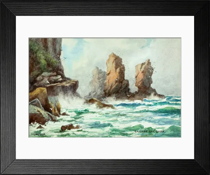 Framed Print : Saignee Bay, Sark, Channel Islands Framed Print : Saignee Bay, Sark, Channel Islands