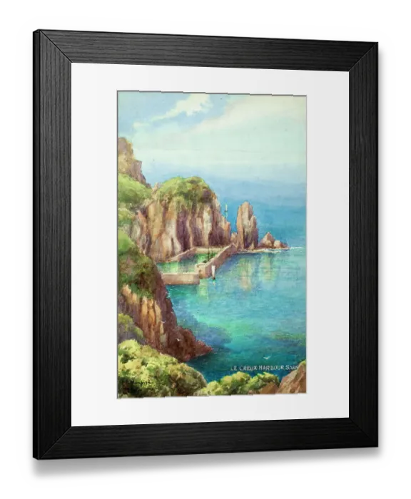 Framed Print : Le Creux Harbour, Sark, Channel Islands Framed Print : Le Creux Harbour, Sark, Channel Islands