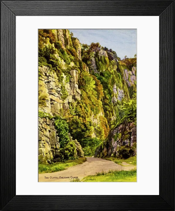 Framed Print : Cheddar Cliffs, Cheddar Gorge, Somerset Framed Print : Cheddar Cliffs, Cheddar Gorge, Somerset