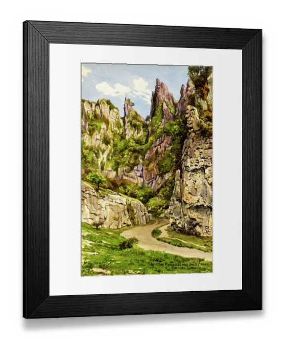 Framed Print : Pinnacles and Castle Rock, Cheddar Gorge, Somerset Framed Print : Pinnacles and Castle Rock, Cheddar Gorge, Somerset