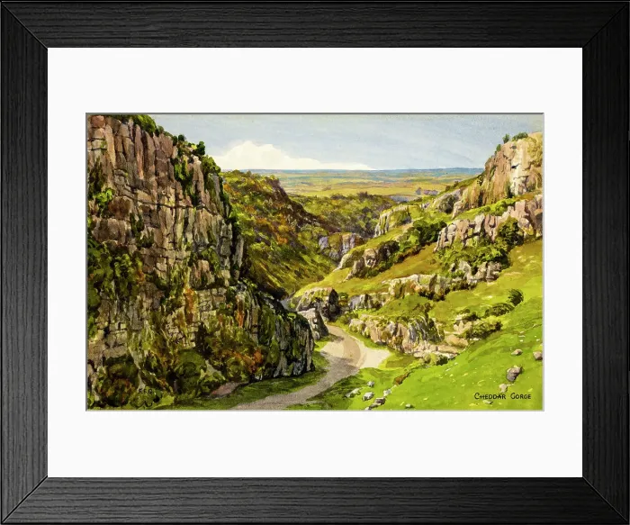 Framed Print : Cheddar Gorge, Somerset Framed Print : Cheddar Gorge, Somerset