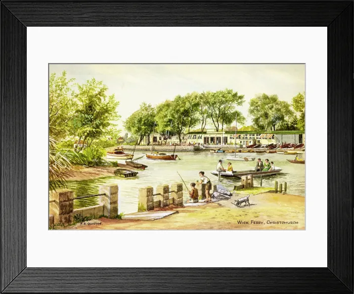 Framed Print : Wick Ferry, Christchurch, Dorset Framed Print : Wick Ferry, Christchurch, Dorset