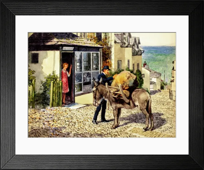 Framed Print : Donkey at Clovelly, Devon Framed Print : Donkey at Clovelly, Devon