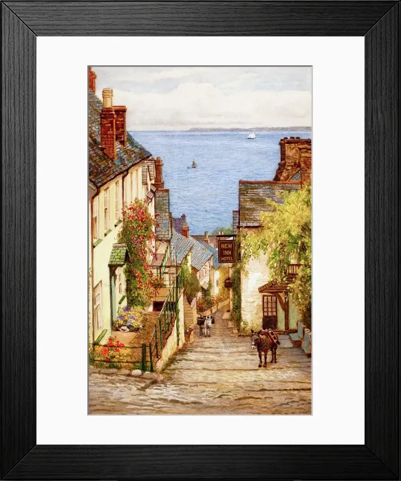 Framed Print : New Inn Hotel, Clovelly, Devon Framed Print : New Inn Hotel, Clovelly, Devon