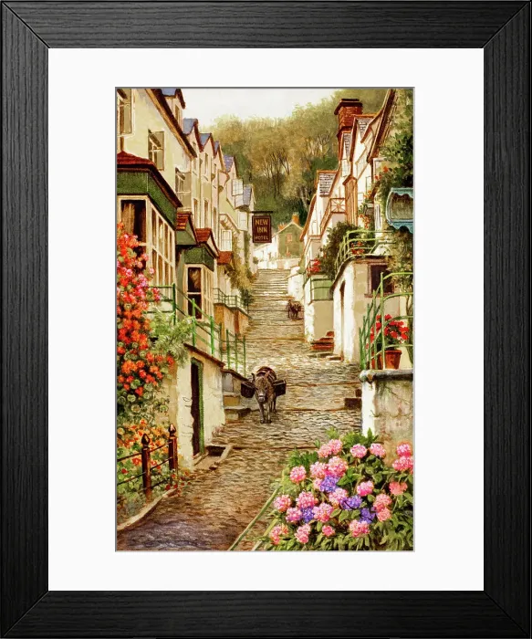 Framed Print : New Inn Hotel, Clovelly, Devon Framed Print : New Inn Hotel, Clovelly, Devon