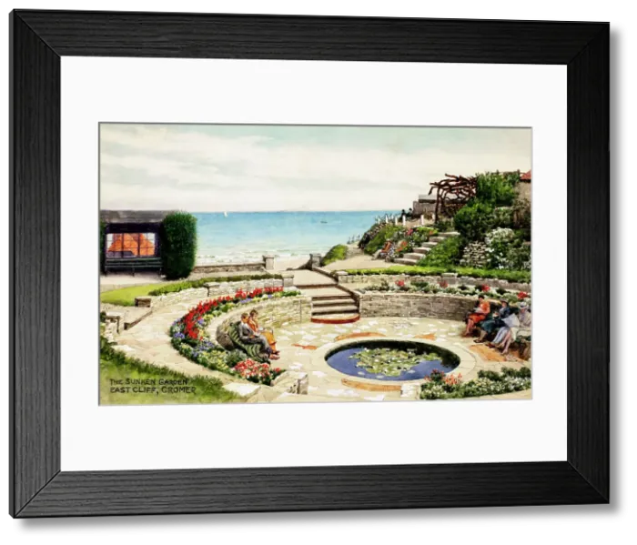Framed Print : Sunken Garden, East Cliff, Cromer, Norfolk Framed Print : Sunken Garden, East Cliff, Cromer, Norfolk