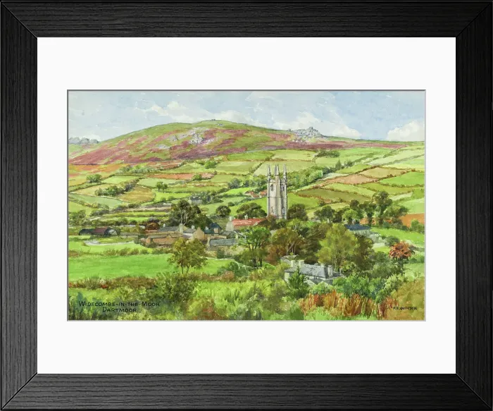 Framed Print : Widecombe in the Moor, Dartmoor, Devon Framed Print : Widecombe in the Moor, Dartmoor, Devon