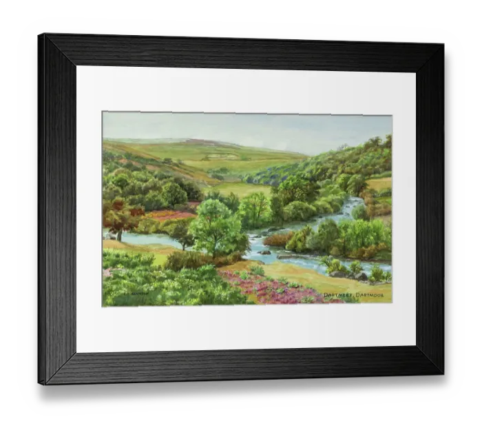 Framed Print : Dartmeet, Dartmoor, Devon Framed Print : Dartmeet, Dartmoor, Devon