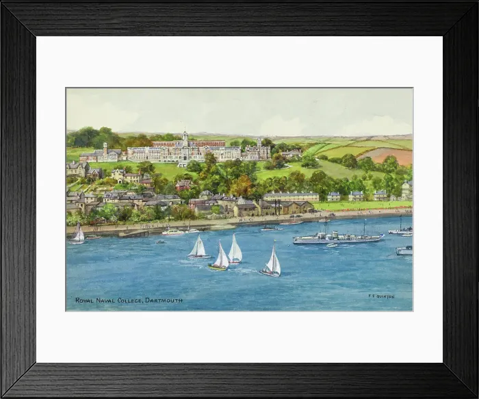 Framed Print : Royal Naval College, Dartmouth, Devon Framed Print : Royal Naval College, Dartmouth, Devon