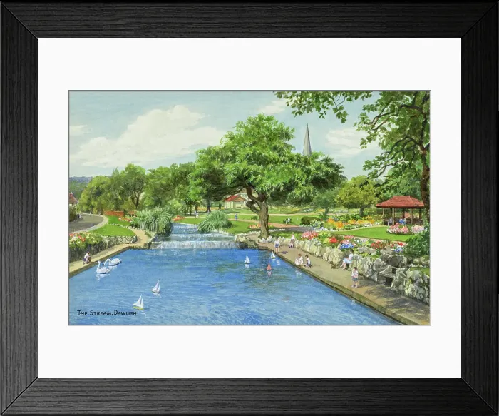 Framed Print : The Stream, Dawlish, South Devon Framed Print : The Stream, Dawlish, South Devon