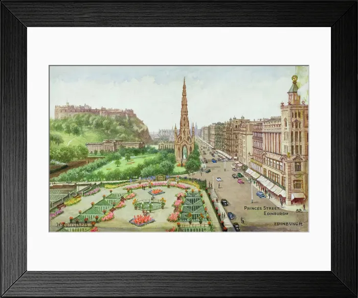 Framed Print : Princes Street, Edinburgh, Lothian, Scotland Framed Print : Princes Street, Edinburgh, Lothian, Scotland