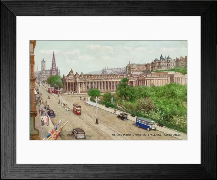 Framed Print : Princes Street and National Galleries, Edinburgh, Scotland Framed Print : Princes Street and National Galleries, Edinburgh, Scotland