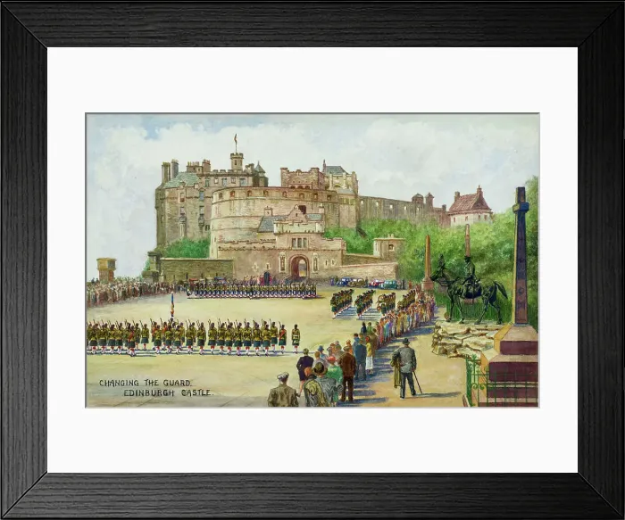 Framed Print : Changing the Guard, Edinburgh Castle, Lothian, Scotland Framed Print : Changing the Guard, Edinburgh Castle, Lothian, Scotland
