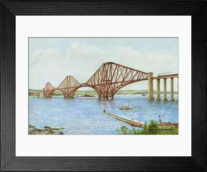 Framed Print : The Forth Rail Bridge, near Edinburgh, Lothian, Scotland Framed Print : The Forth Rail Bridge, near Edinburgh, Lothian, Scotland