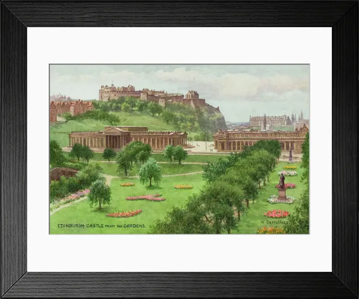 Framed Print : Edinburgh Castle, Lothian, Scotland, viewed from the Gardens Framed Print : Edinburgh Castle, Lothian, Scotland, viewed from the Gardens