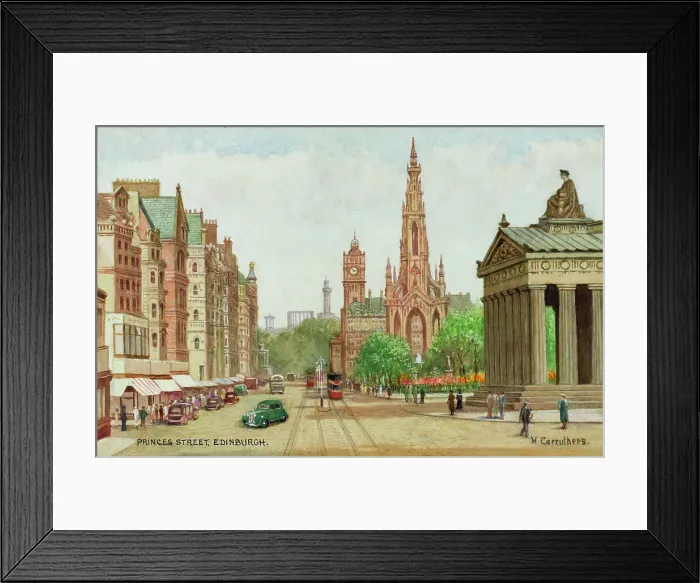 Framed Print : Princes Street and Scott Memorial, Edinburgh, Scotland Framed Print : Princes Street and Scott Memorial, Edinburgh, Scotland