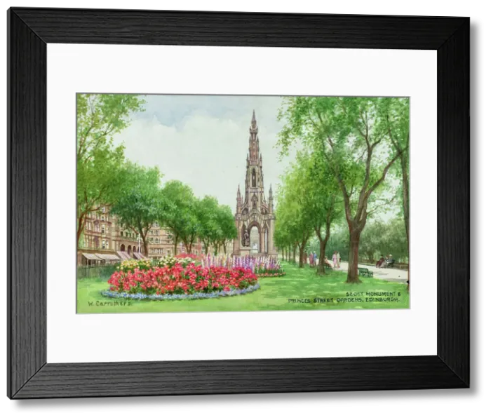 Framed Print : Princes Street Gardens and Scott Memorial, Edinburgh Framed Print : Princes Street Gardens and Scott Memorial, Edinburgh