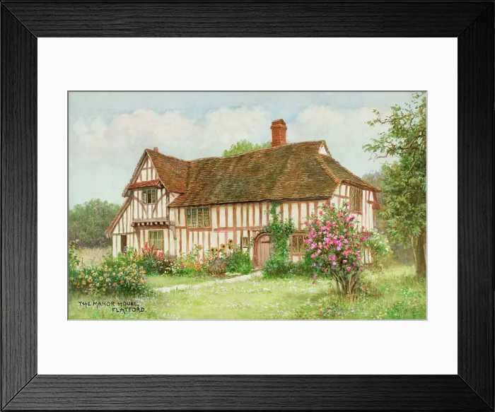 Framed Print : The Manor House, Flatford, Suffolk Framed Print : The Manor House, Flatford, Suffolk