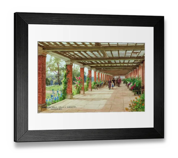 Framed Print : Sun Walk, Valley Gardens, Harrogate, Yorkshire Framed Print : Sun Walk, Valley Gardens, Harrogate, Yorkshire