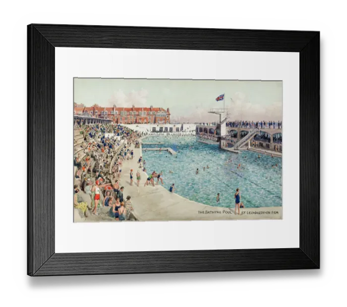 Framed Print : Bathing Pool, St Leonards-on-Sea, East Sussex Framed Print : Bathing Pool, St Leonards-on-Sea, East Sussex