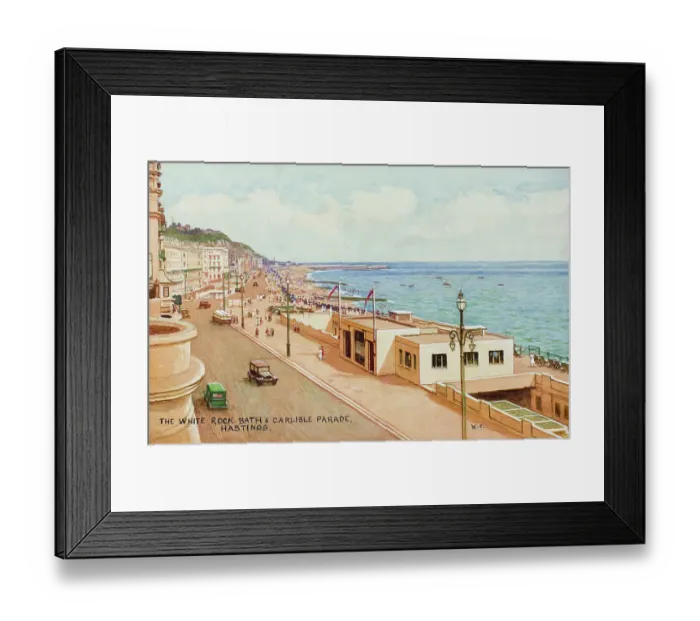 Framed Print : White Rock Bath and Carlisle Parade, Hastings, East Sussex Framed Print : White Rock Bath and Carlisle Parade, Hastings, East Sussex