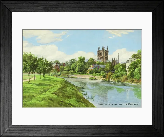 Framed Print : Hereford Cathedral, Herefordshire Framed Print : Hereford Cathedral, Herefordshire