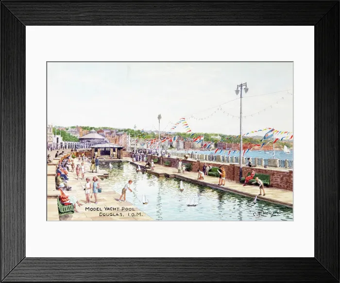 Framed Print : Model Yacht Pool, Douglas, Isle of Man Framed Print : Model Yacht Pool, Douglas, Isle of Man