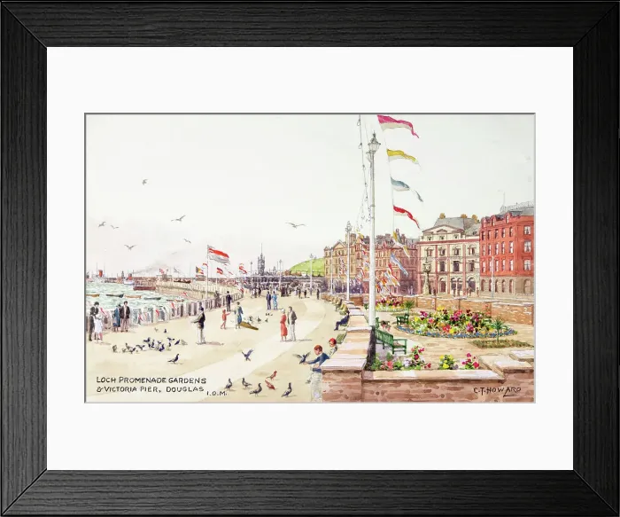 Framed Print : Loch Promenade Gardens and Victoria Pier, Douglas, Isle of M Framed Print : Loch Promenade Gardens and Victoria Pier, Douglas, Isle of M