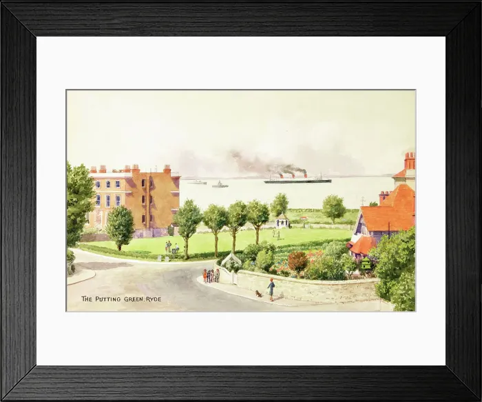 Framed Print : Putting Green, Ryde, Isle of Wight Framed Print : Putting Green, Ryde, Isle of Wight