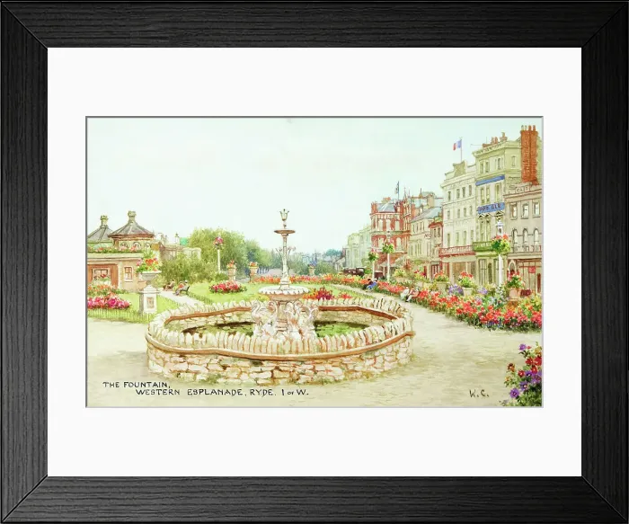 Framed Print : Fountain, Western Esplanade, Ryde, Isle of Wight Framed Print : Fountain, Western Esplanade, Ryde, Isle of Wight