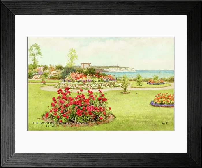 Framed Print : Battery Gardens, Sandown, Isle of Wight Framed Print : Battery Gardens, Sandown, Isle of Wight
