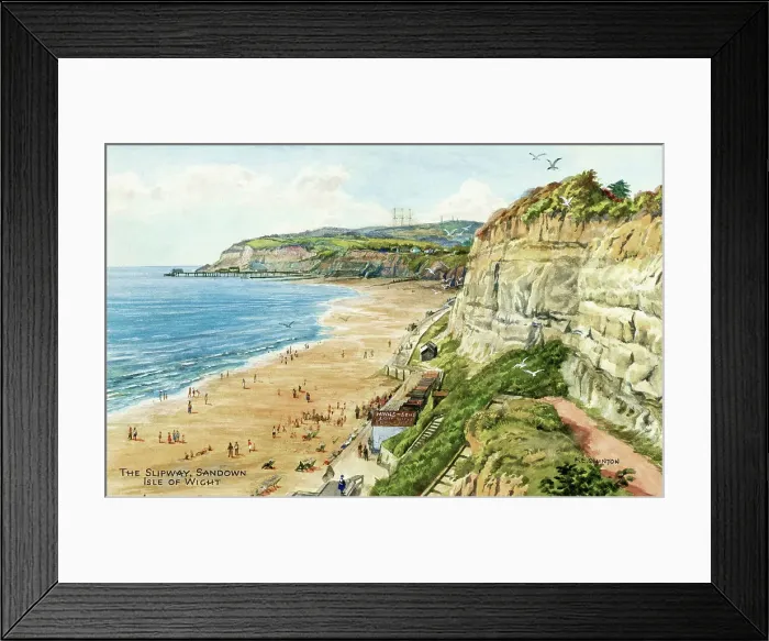 Framed Print : Slipway, Sandown, Isle of Wight Framed Print : Slipway, Sandown, Isle of Wight