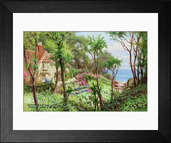 Framed Print : Honeymoon Cottage, Shanklin Chine, Isle of Wight Framed Print : Honeymoon Cottage, Shanklin Chine, Isle of Wight