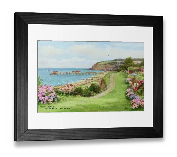 Framed Print : Cliff Walk, Shanklin, Isle of Wight Framed Print : Cliff Walk, Shanklin, Isle of Wight