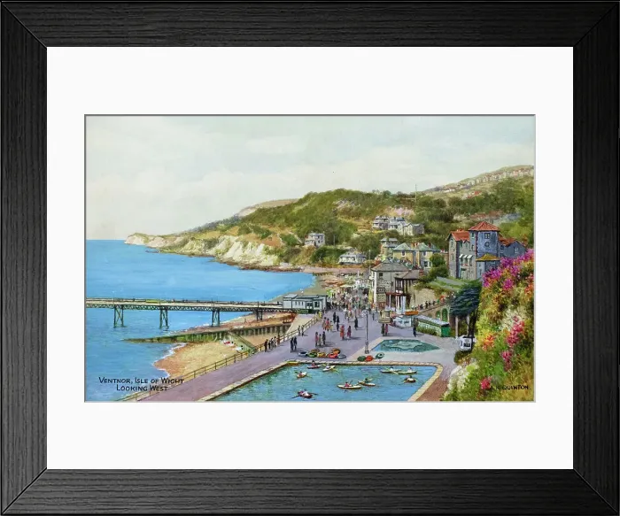 Framed Print : Ventnor, Isle of Wight, looking west Framed Print : Ventnor, Isle of Wight, looking west