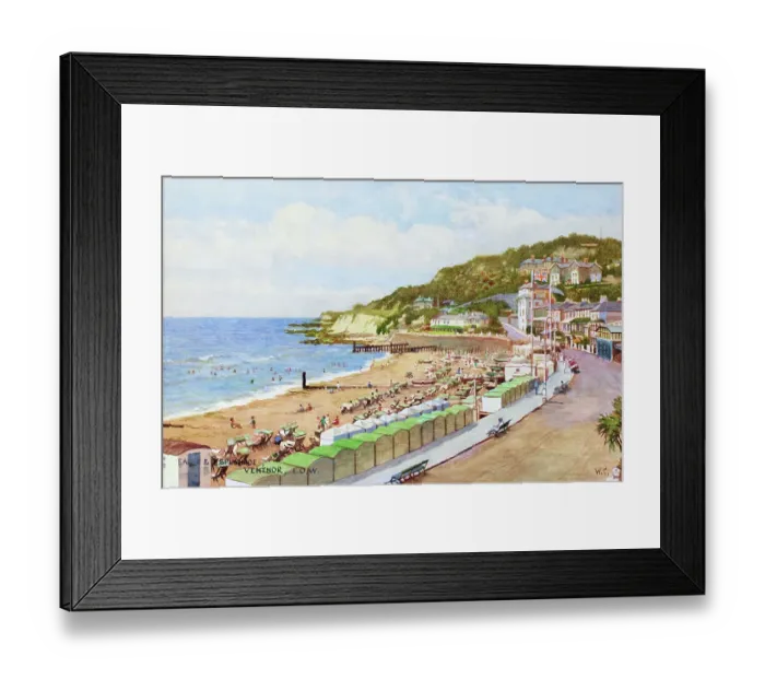 Framed Print : Beach and Esplanade, Ventnor, Isle of Wight Framed Print : Beach and Esplanade, Ventnor, Isle of Wight